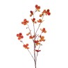 Lot de 14 - Tige artificielle de cornouiller iridescent X6, 100 cm - rouge or 