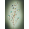 Lot de 14 - Tige artificielle de cornouiller iridescent X6, 100 cm - blanc 