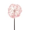 Lot de 12 - Pissenlit artificiel géant D. 20 cm, 87 cm - rose 