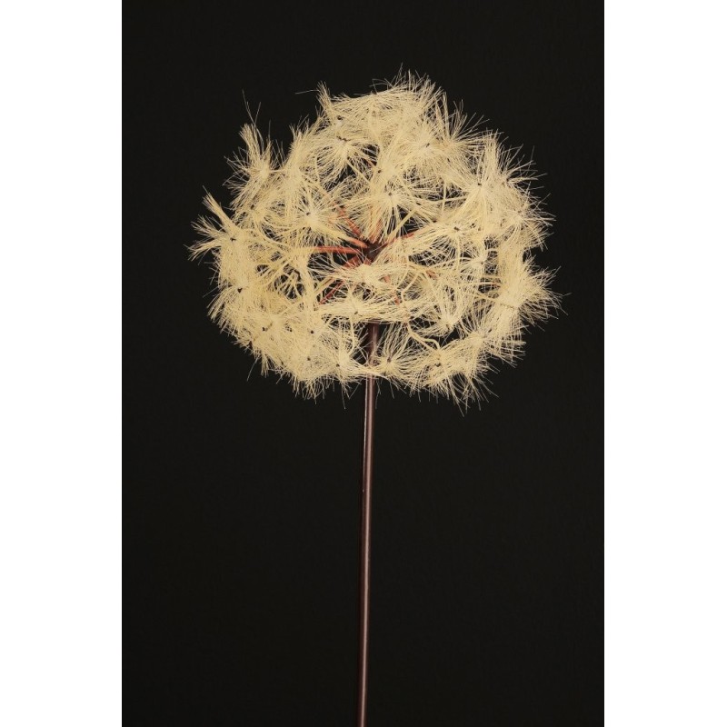 Lot de 12 - Pissenlit artificiel géant D. 20 cm, 87 cm - crème 