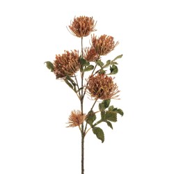 Lot de 24 - Tige artificielle de cordifolium d'automne X4, 77 cm - orange 