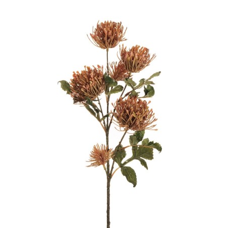 Lot de 24 - Tige artificielle de cordifolium d'automne X4, 77 cm - orange 
