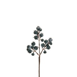 Lot de 48 - Pic artificiel de myrtilles X3, 26 cm - noir 