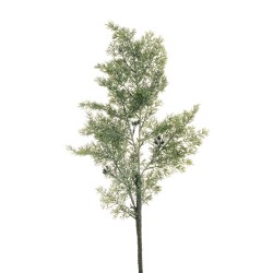 Lot de 12 - Branche artificielle de juniperus glacé avec baies, 90 cm - vert gris 