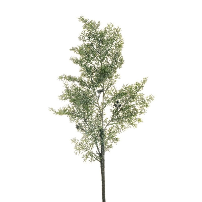 Lot de 12 - Branche artificielle de juniperus glacé avec baies, 90 cm - vert gris 