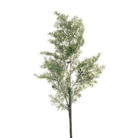 Lot de 12 - Branche artificielle de juniperus glacé avec baies, 90 cm - vert gris 