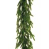 Lot de 12 - Guirlande artificielle de pin, 150 cm - vert 