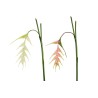 Lot de 12 - Petite branche suspendue artificielle de heliconia toucher réel, 120 cm - crème saumon 