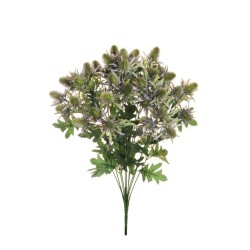 Lot de 12 - Buisson artificiel de chardons X12, 53 cm - vert lavande 