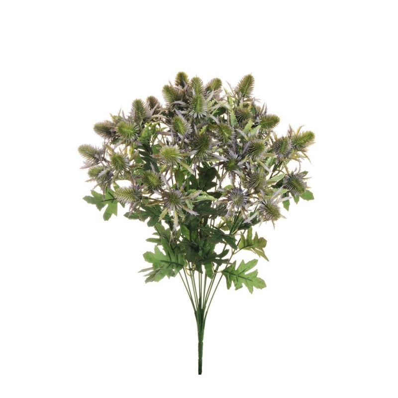 Lot de 12 - Buisson artificiel de chardons X12, 53 cm - vert lavande 