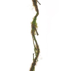 Lot de 48 - Liane artificielle avec mousse et branchages, 150 cm - marron vert 
