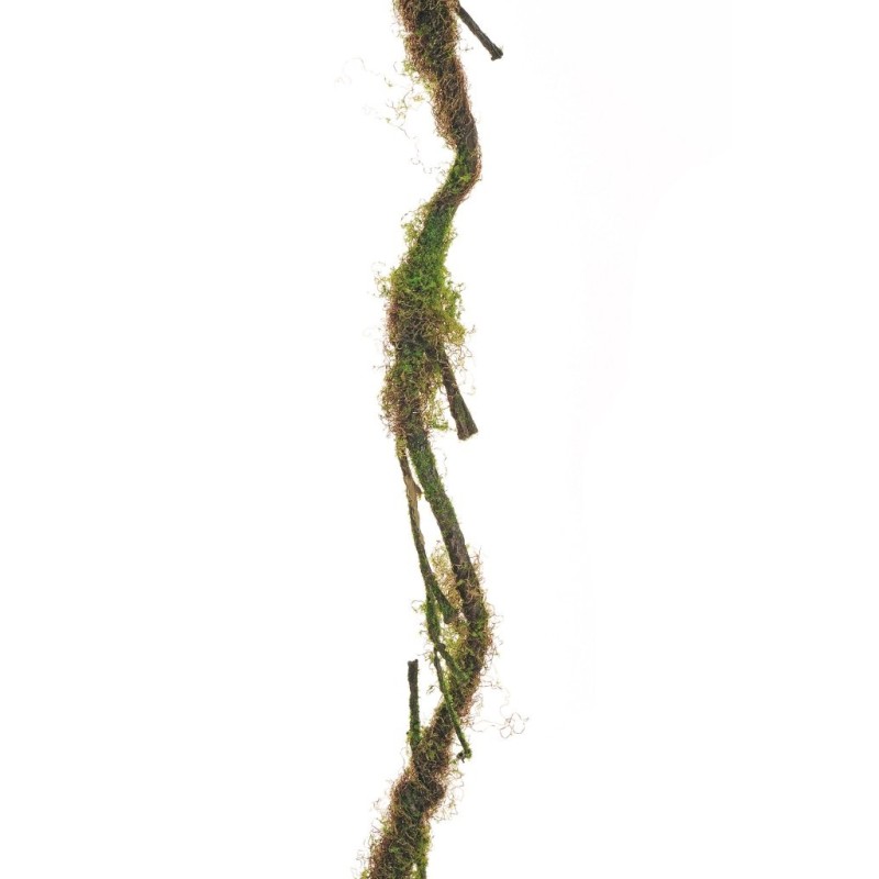 Lot de 48 - Liane artificielle avec mousse et branchages, 150 cm - marron vert 