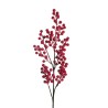 Lot de 24 - Tige artificielle de baies d'ilex, 73 cm - rouge 