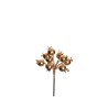 Lot de 96 - Pic artificiel de mini églantier, 12,5 cm - or 