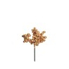 Lot de 96 - Pic artificiel de mini baies, 12 cm - or 