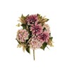 Lot de 10 - Demi-buisson artificiel de dahlia et hortensia X11, 51 cm - mauve 