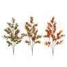 Lot de 24 - Tige artificielle de myrte X3, 73 cm - orange vert marron 