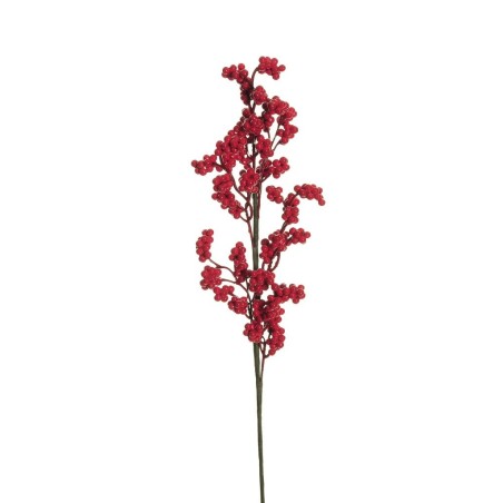 Lot de 24 - Tige artificielle de mini baies, 56 cm - rouge 