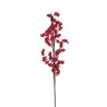 Lot de 24 - Tige artificielle de mini baies, 56 cm - rouge 
