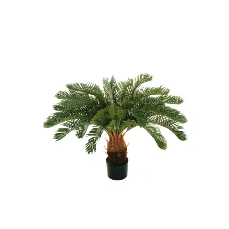 Lot de 2 - Plante artificielle de cycas anti-UV en pot, 90 cm - vert 