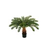 Lot de 2 - Plante artificielle de cycas anti-UV en pot, 90 cm - vert 