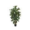 Lot de 2 - Arbre artificiel caoutchouc en pot, 150 cm - panaché 