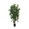 Lot de 2 - Arbre artificiel caoutchouc en pot, 180 cm - panaché 