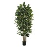 Lot de 2 - Arbre artificiel caoutchouc en pot, 210 cm - panaché 