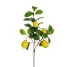 Lot de 12 - Tige artificielle de citrons toucher réel, 86 cm - jaune 