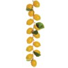 Lot de 6 - Courte guirlande artificielle de citrons toucher réel X14, 53 cm - jaune 