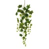 Lot de 12 - Tige suspendue artificielle de lierre toucher réel X3, 105 cm - vert 