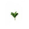 Lot de 60 - Feuilles artificielles d'orchidée phalaenopsis PU avec racines X4, 14,5 cm - vert 