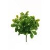 Lot de 8 - Buisson artificiel de pittosporum toucher réel X7, 40 cm - vert 