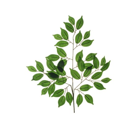 Lot de 480 - Tige artificielle de ficus benjamin X3, 59 cm - vert 