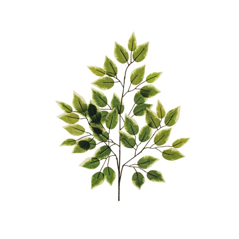 Lot de 480 - Tige artificielle de ficus benjamin X3, 59 cm - panaché 