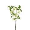 Lot de 24 - Tige artificielle de deutzia toucher réel, 71 cm - blanc 