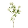 Lot de 12 - Longue branche artificielle de calycanthus toucher réel X2, 108 cm - blanc 