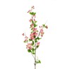 Lot de 12 - Longue tige artificielle de fleurs de pommier toucher réel X2, 126 cm - fuchsia 