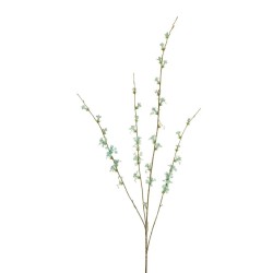 Lot de 16 - Longue tige artificielle de cornouiller X4, 101 cm - bleu clair 