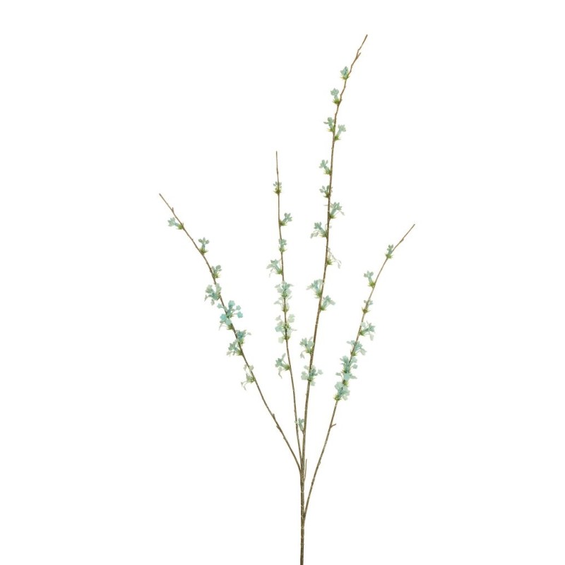 Lot de 16 - Longue tige artificielle de cornouiller X4, 101 cm - bleu clair 