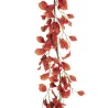 Lot de 12 - Guirlande artificielle de hêtre, 180 cm - rouge orangé 