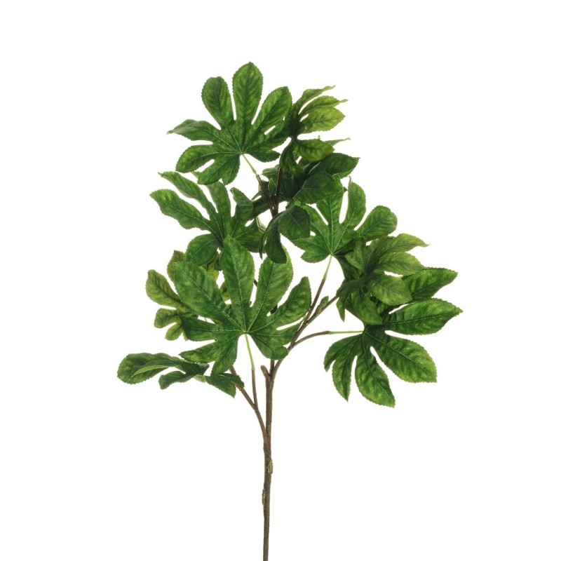 Lot de 12 - Branche artificielle d'aralia X11, 104 cm - vert 