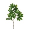 Lot de 12 - Branche artificielle d'aralia X11, 104 cm - vert 