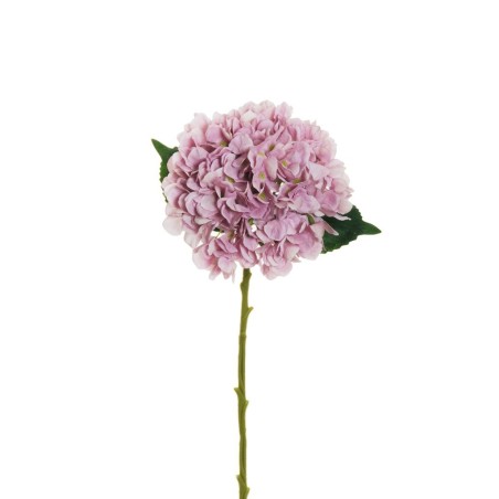Lot de 12 Hortensia juliet avec 3 feuilles, tête ø 18 cm, fleur ø 4,5 cm, 50 cm artificielle lilas 