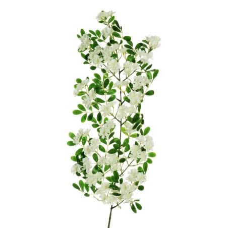 Lot de 4 - Branche suspendue artificielle d'aubépine géante toucher réel X7, 160 cm - blanc 