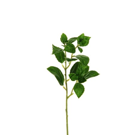 Lot de 36 - Tige artificielle courte de basilic toucher réel, 30 cm - vert 
