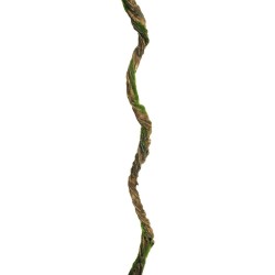 Lot de 24 - Petite liane artificielle en spirale avec mousse, 130 cm - marron vert 