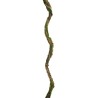 Lot de 24 - Petite liane artificielle en spirale avec mousse, 130 cm - marron vert 