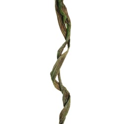 Lot de 24 - Liane artificielle double spirale avec mousse, 160 cm - marron vert 
