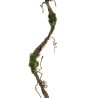 Lot de 24 - Liane artificielle en spirale avec mousse, 180 cm - marron vert 